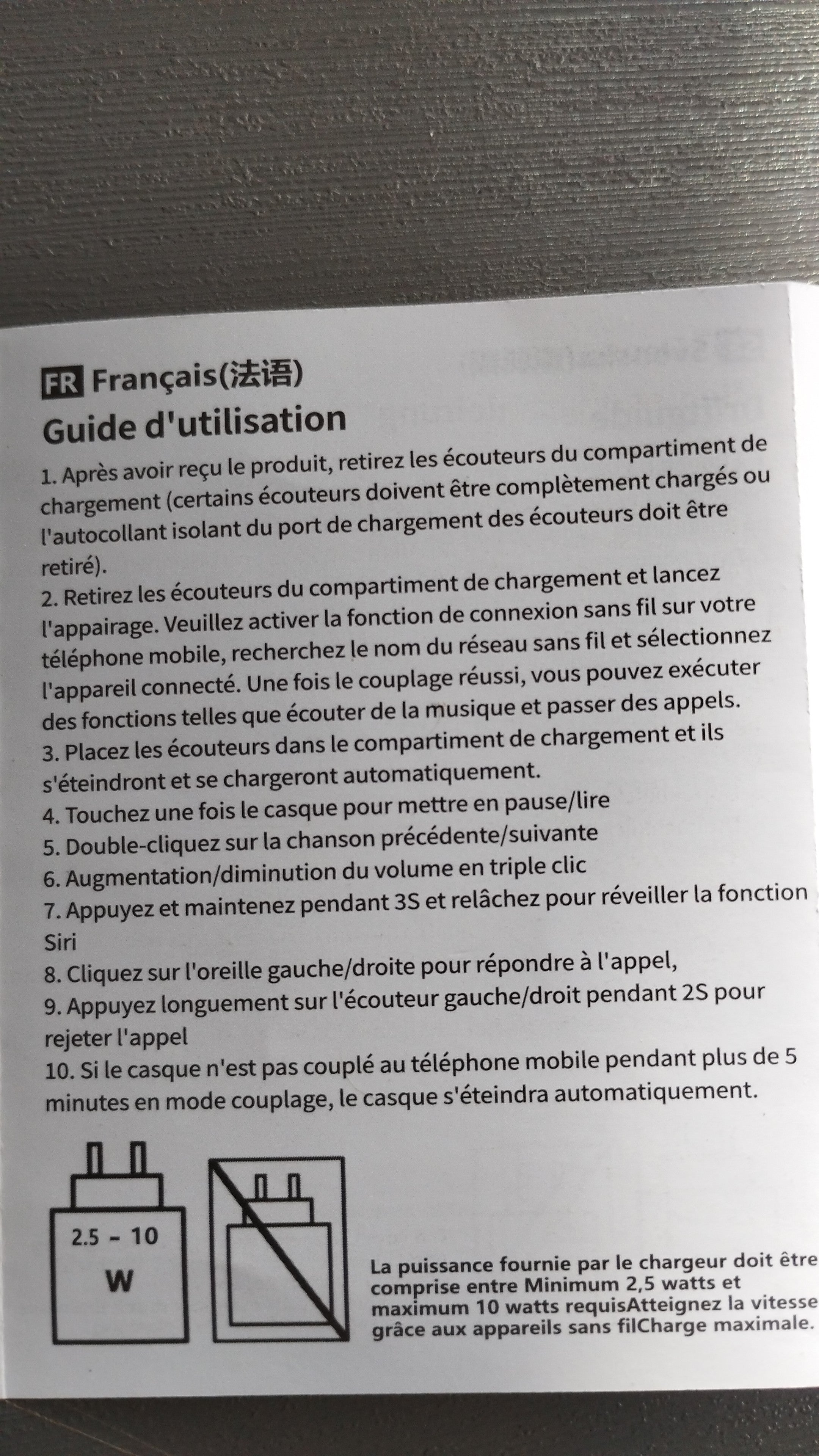 Écouteurs Traducteur de Langue, multiples fonctionnalités