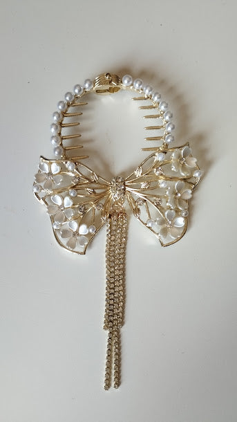Pince à Cheveux Papillon Strass